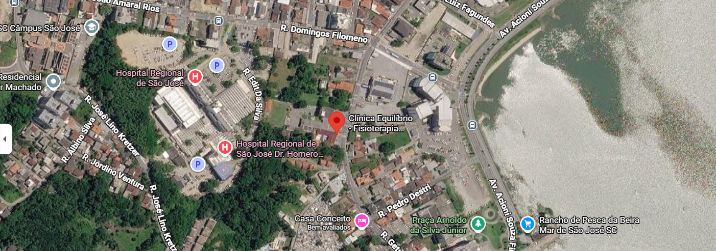 Localizacao da Clinica Equilibrio em Sao Jose